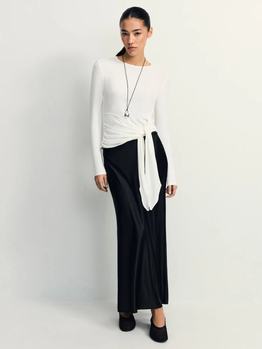 Лонгслив с декоративным узлом / Zarina фото 2