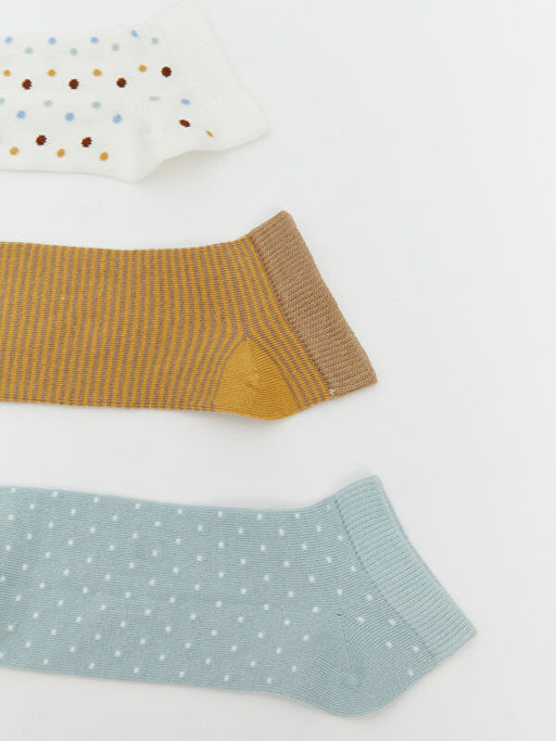 Desenli Kad?n Patik ?orap 5li