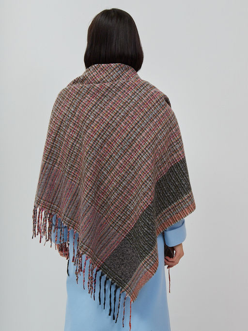 Большой  платок в стиле арт-деко в составе шерсть - Tantino фото 5