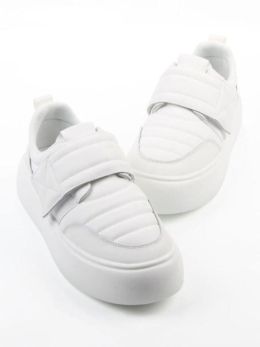 03-YH462-1 WHITE Полуботинки спортивные демисезонные женские (натуральная кожа)