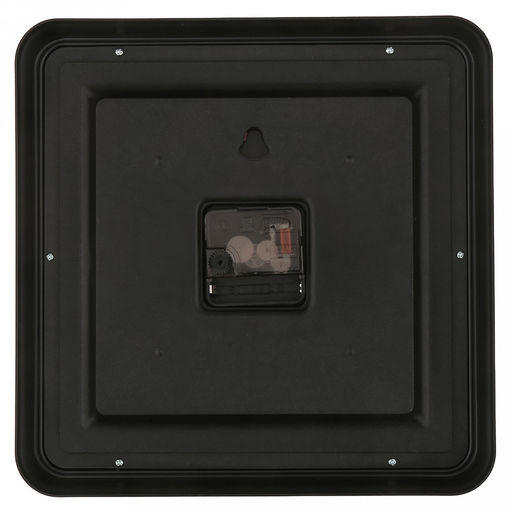 Часы настенные Сигнум 23,5х23,5х4,5см (26,8х26,8см), мягкий ход, циферблат белый; цифры крупные арабские, черный; корпус пластик, черный; в коробке (Китай) - Домашняя мода фото 3