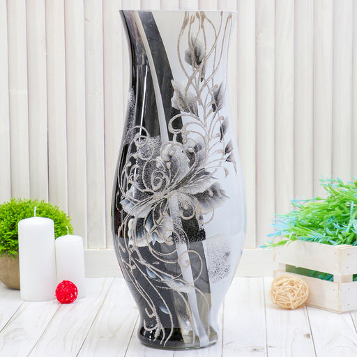 Ваза «Афина», d=13 см, 40×15 см, стекло