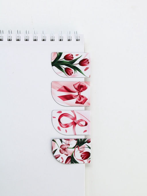 Подарочный набор С 8 марта!, ежедневник А5, магнитные закладки и ручка