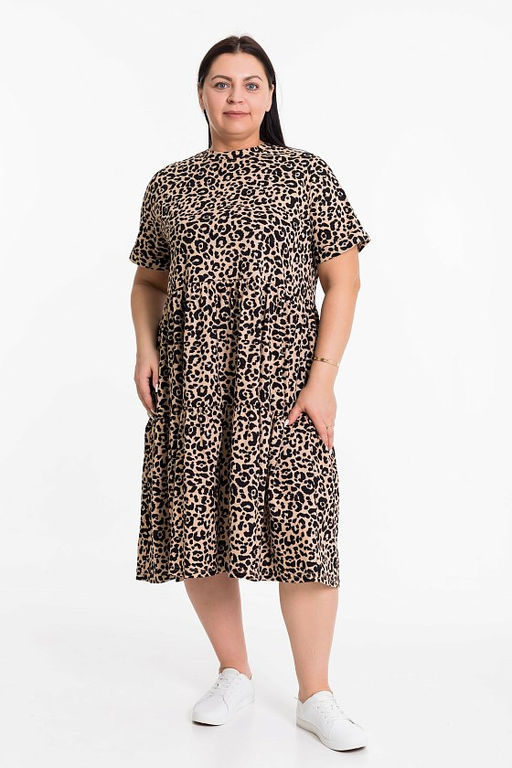 Платье М325066а Бежевый темн - Елена фото 2