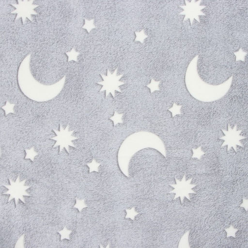 Плед светящийся Casa Conforte Stella Cosmos 150х200см, серый, фланель 190 гр/м, пэ100%  фото 3