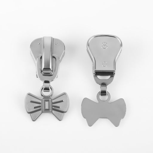 Бегунок для молнии «Трактор», №8, «Бант», 10 шт., цвет никель