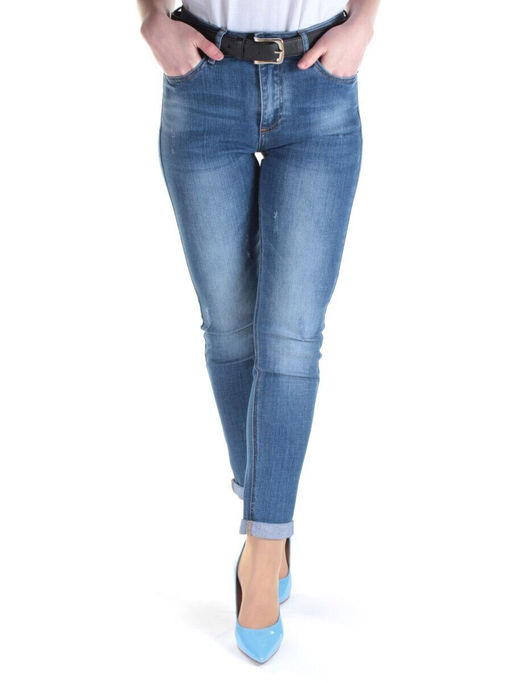 D369 BLUE Джинсы зауженные женские DIOVES
