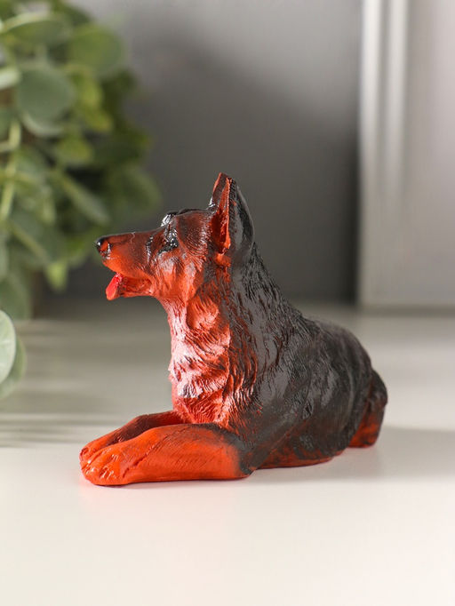 Фигурка «Овчарка лёжа», 6.5×10×5 см