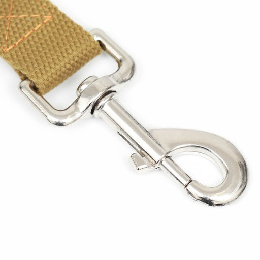 Поводок брезентовый, 1.6 м х 2.5 см, песочный - Пижон фото 2