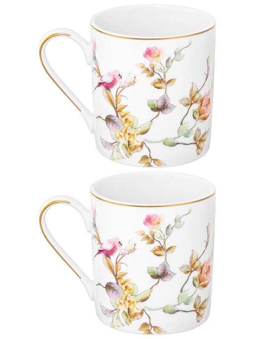 Набор 2 кружек 200 мл 10,5*7,5*7,8 см Певчие птички NEW BONE CHINA, фарфор - Elan gallery фото 6