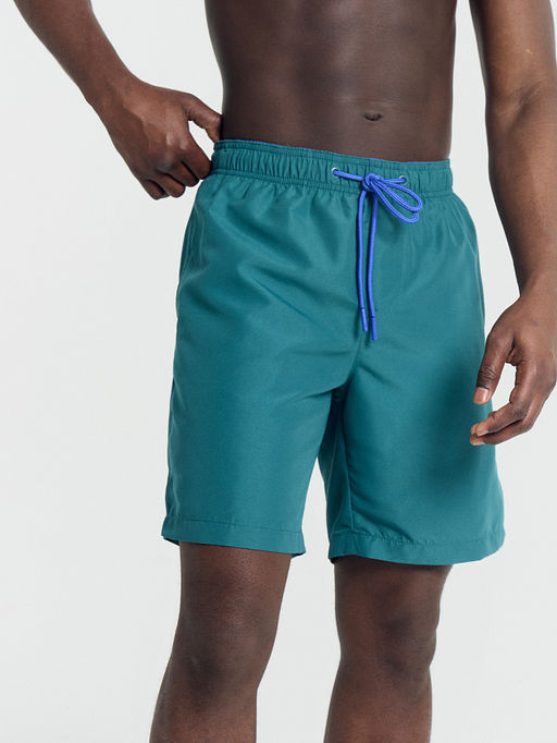 Шорты мужские спортивные в изумрудном цвете - Mark formelle фото 3