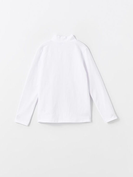 Yar?m Bal?k?? Yaka K?z ?ocuk Ti??rt - Waikiki фото 3