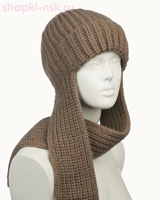 44353 F Ушанка женская флис (56-58)