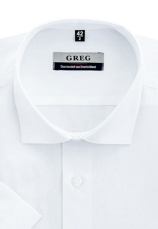 Сорочка мужская короткий рукав GREG 100/109/WHITE/Z