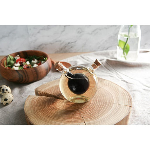 Бутыль стеклянная для соусов и масла 2 в 1 «Фьюжн. Сфера», 180/70 мл, 8×8×8.5 см