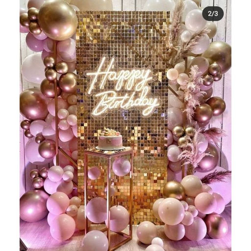 Панель с пайетками для фотозоны 30*30см перламутровый - Simaland фото 4