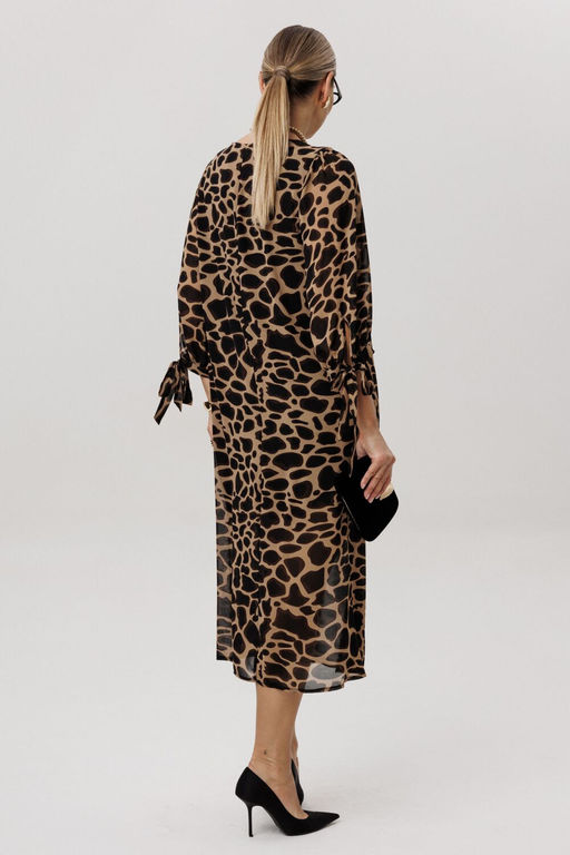 Платье ANELLI 1733 Графичный леопард