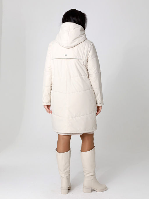 24108 Плащ утепл. песочный - Dizzyway фото 4