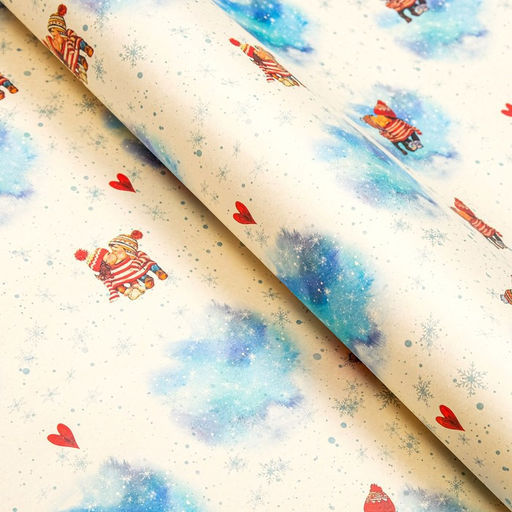 Бумага упаковочная, крафт Парочка, 70х100 см, 1 лист - UPAK LAND фото 4