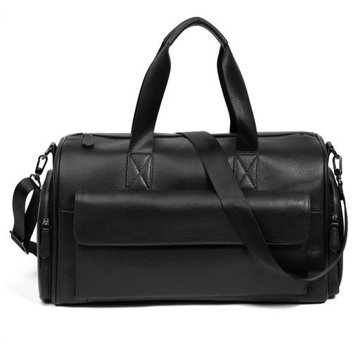 Дорожная сумка, кожа, MIRONPAN 10890 Черный