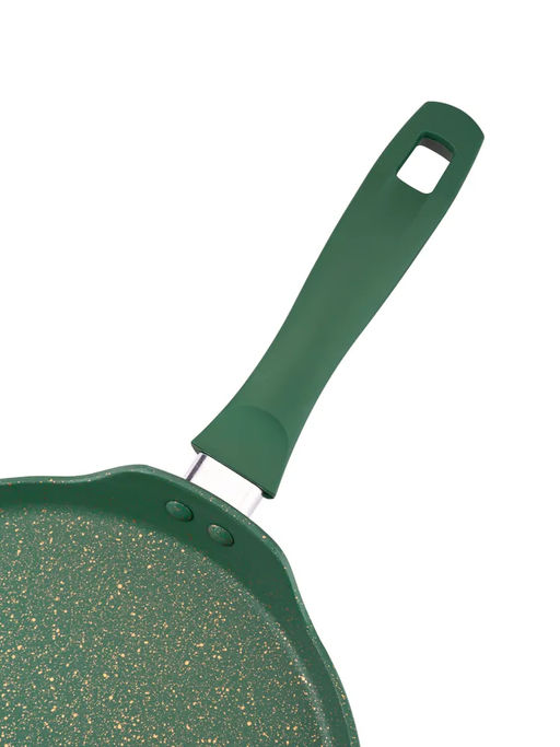 Сковорода блинная 24х1,5 см с АПП, цвет: оливковый/золотой, 5000-OLV/GD-24. - D.L.K. фото 4