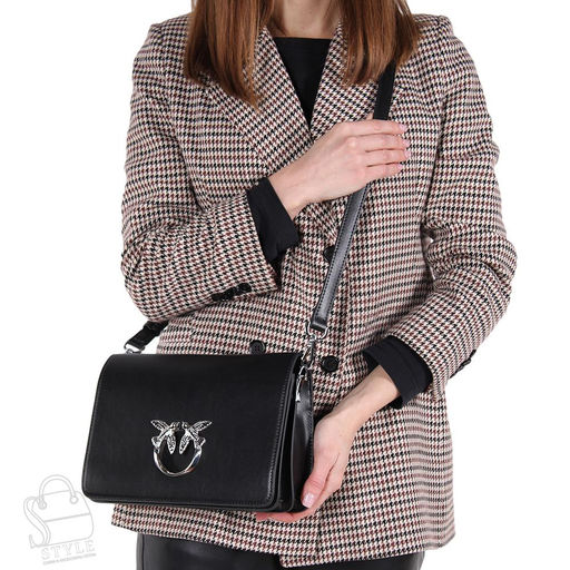 Сумка женская кожаная 1602Y black Polina&Eiterou/30 в Новосибирске