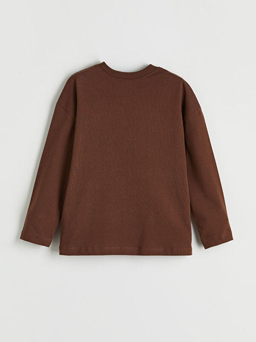 Bisiklet Yaka Bask?l? Erkek ?ocuk Ti??rt