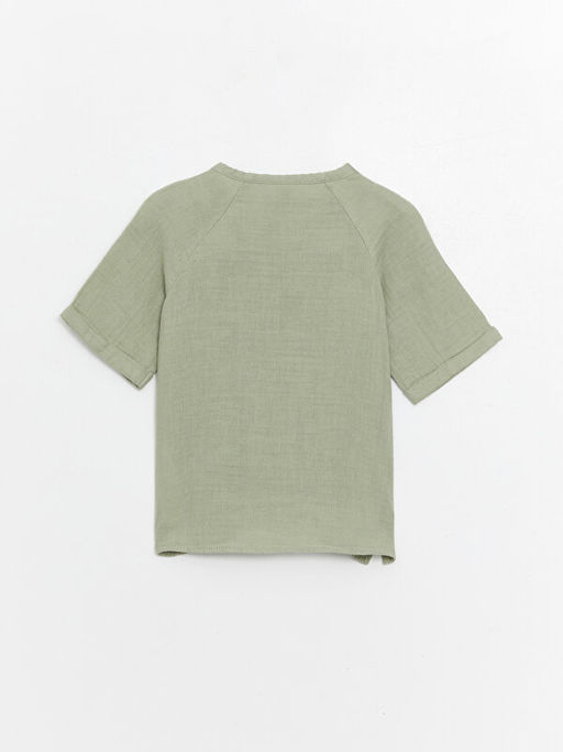 Bisiklet Yaka K?sa Kollu Erkek Bebek Ti??rt