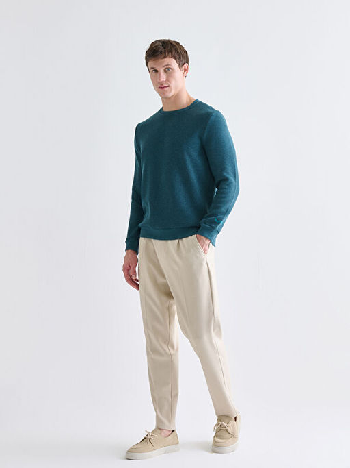 Bisiklet Yaka Erkek Triko Kazak