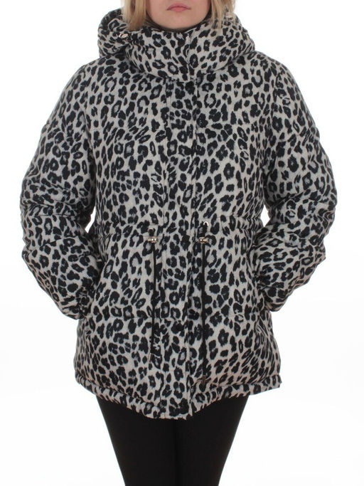 SJ 2251 GRAY/LEOPARD Куртка зимняя женская (200 гр. холлофайбер) - Fashion фото 3
