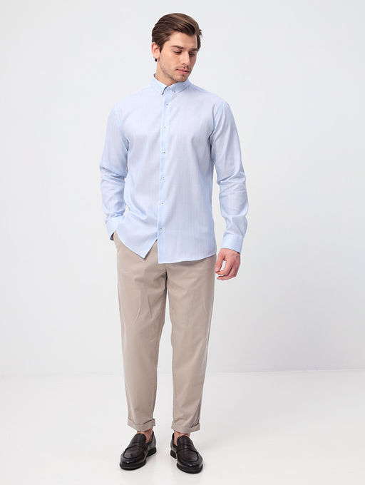 Сорочка мужская длинный рукав GREG 211/131/3350/Z/b  фото 10