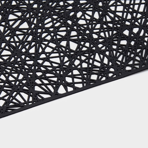 Дорожка на стол Доляна «Паутинка», 150×33 см, чёрная