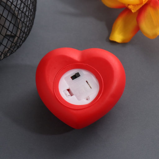 Фигурка светящаяся RISALUX Сердце. Береги свое сердце, LED-ночник, 2хLR44, 7?7?3.5 см