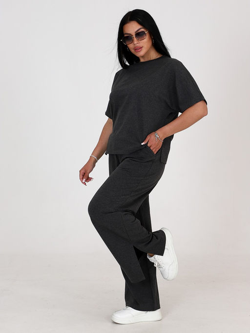 СК-2310 ЖЕНСКИЙ СПОРТИВНЫЙ КОСТЮМ (Серый меланж) - А-дина фото 4