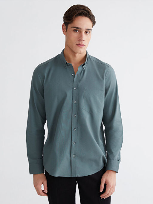 Regular Fit Oxford Erkek G?mlek