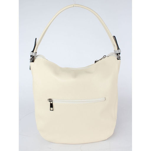 Сумка женская искусственная кожа ADEL-208/ММ, 1отд+еврокарман, плечевой ремень, бежевый/серый 260013 - Adelia фото 2