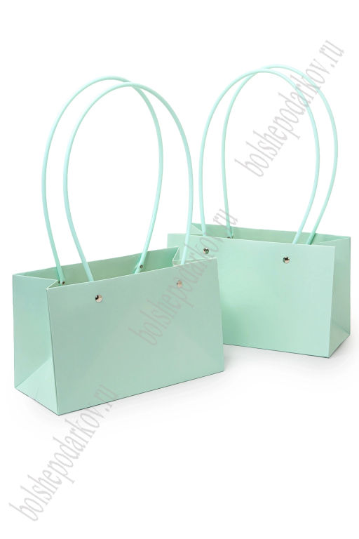 Сумка для цветов 22*13,5*10,5 см (10 шт) SF-7378, аквамариновый №7