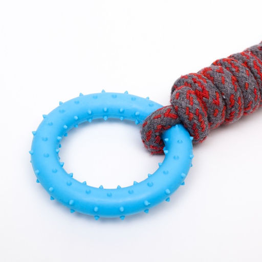 Игрушка канатная с жевательными элементами Лолли, до 30 см, до 120 г, микс цветов - Пижон фото 4