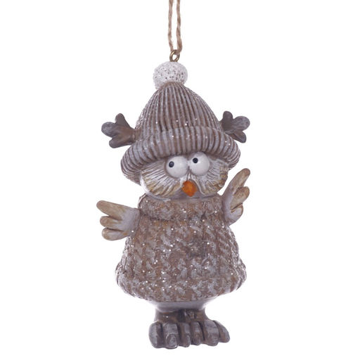 Фигурка декоративная подвесная "Сова", L5 W4,5 H10 см