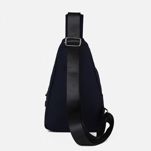 Сумка слинг мужская из текстиля, отверстие для наушников, цвет синий - Simaland фото 5