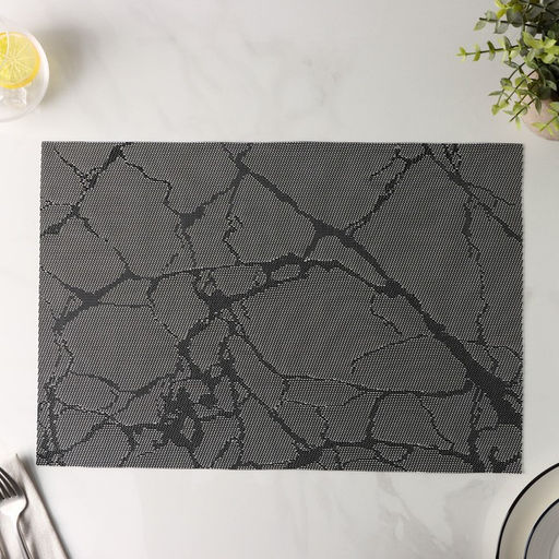 Цена за 12 шт. Салфетка сервировочная на стол Magistro «Мрамор», 45×30 см, серая