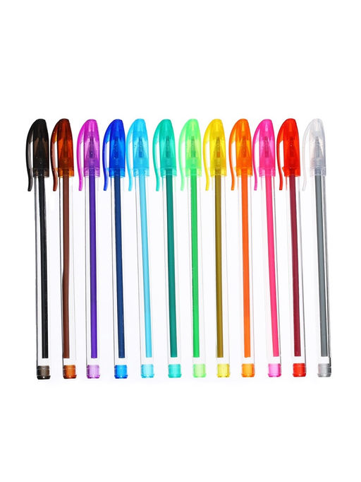 Набор гелевых ручек, 12 цветов, металлик - Simaland фото 11