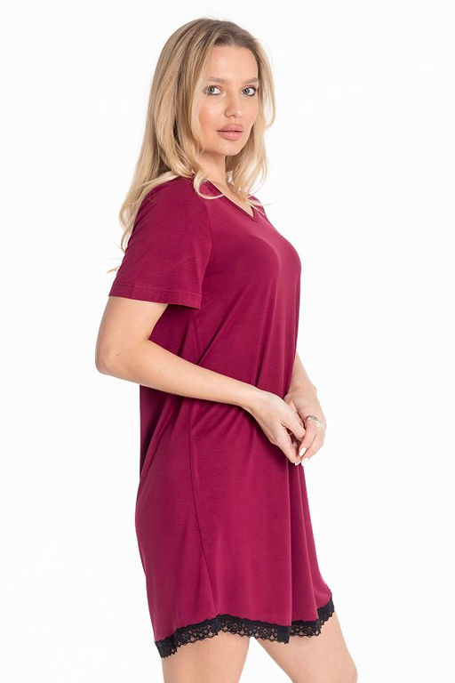 Сорочка М325085Пб бордовый - Елена фото 4