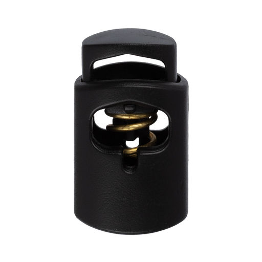 Зажим пластик Micron A 2297L d 5.5 мм в пакете 24 шт №01 черный