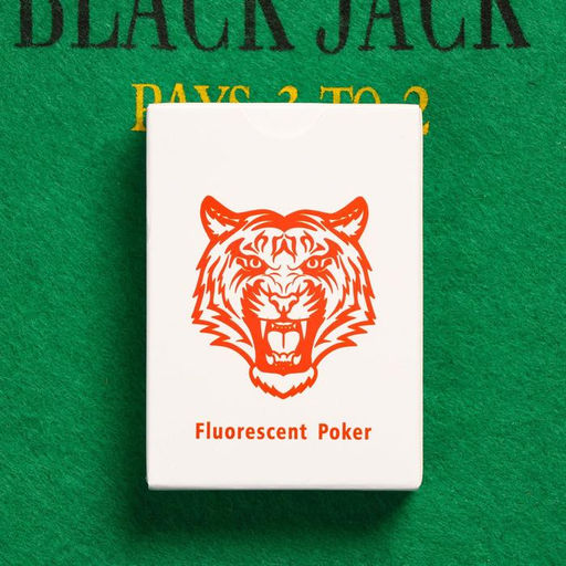 Карты игральные пластиковые флуоресцентные, колода 55 шт., 6.5×9×2 см