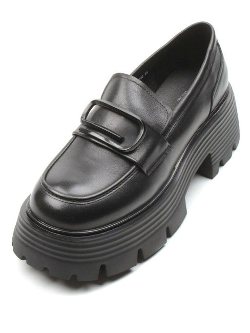 03-5932 BLACK Лоферы женские (натуральная кожа) - Фабричный китай фото 3