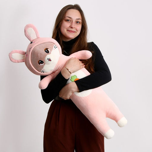 Мягкая игрушка Котик, в костюме зайки, 90 см - Simaland фото 5