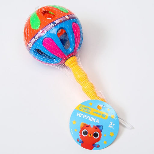 Погремушка «Яркий маракас», 20.5 см, от 3 мес., МИКС