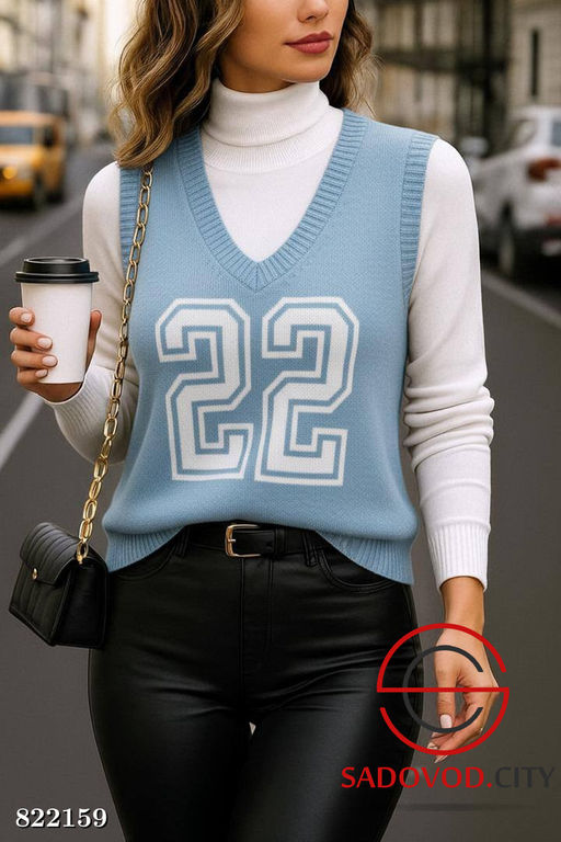 Жилетка женская из шерсти