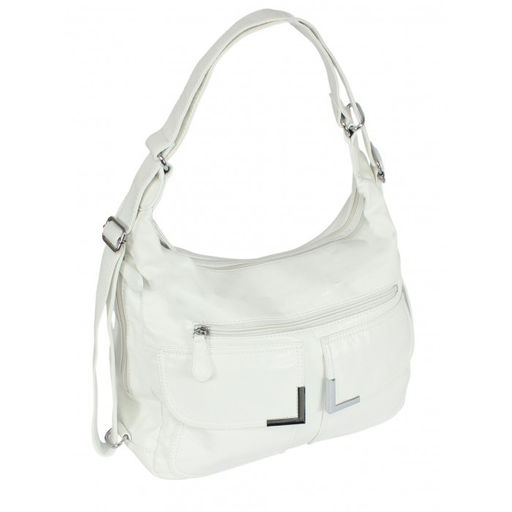 Сумка женская искусственная кожа Guecca-218 (рюкзак-change), 2отд, белый SALE 264060